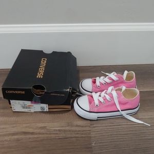 NWT Pink Toddler Girl Converse All Star